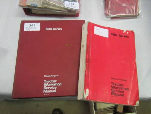 2no. Massey Ferguson 500 series workshop service manuals, original