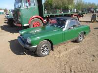 1977 MG Midget 1500 Reg. No. SPW 669R Chassis No. GAN6 185925G Finished in British Racing Green with a black interior this Midget has been recommissioned after 5 years off road. The vendor informs us that recent parts replaced include the battery, master 