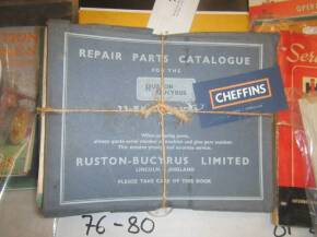 Repair and parts catalogues for Ruston-Bucyrus, 19-220 RB excavators (3)