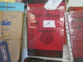 IH Farmall C tractor operators manual