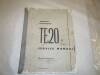 Original Massey Ferguson TE20 service manual