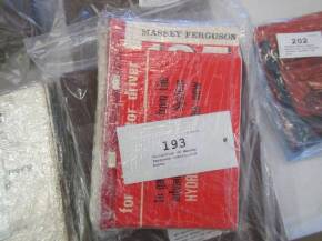 Collection of Massey Ferguson instruction books