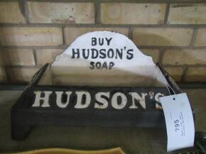 Hudson's soap, cast iron puppy dog drinker