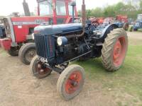 FORDSON E27N 6cylinder diesel TRACTOR Fitted with a Perkins P6 engine, lights and rear linkage. An earlier restoration.