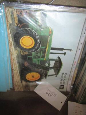 Collection of John Deere leaflets and manuals