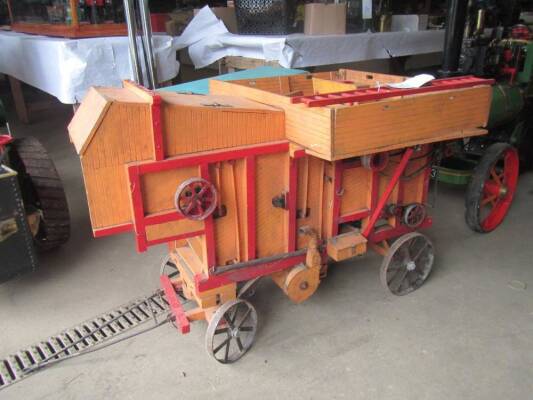 Ransomes threshing drum 4ins scale built by A. Simpson and J. Hurstwitt