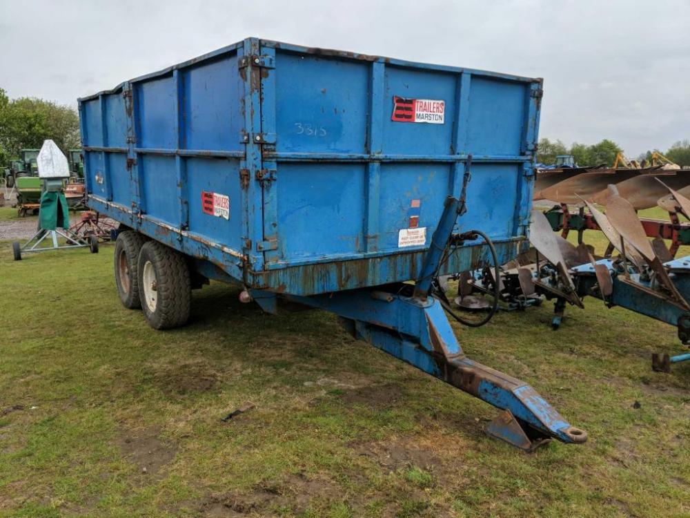 AS Marston 8 Ton Dropside Trailer c/w 340/65 R18 tyres, manual door ...