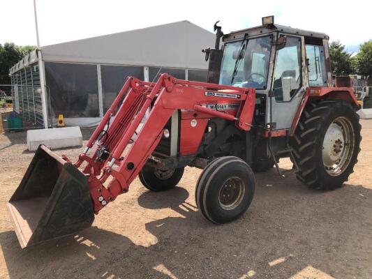 Massey Ferguson 698 2wd Tractor c/w Massey Ferguson 893 loader Reg. No. B134 XTW