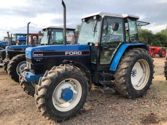 Ford 8240 4wd Tractor Reg. No. M120 WRV Ser. No. BD87416