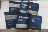 County, a qty of tractor parts lists and service manuals (6)