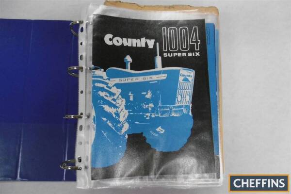 Large qty of County, Ford/Ford New Holland brochures etc in ringbinder to inc' County 1004 and Forward Control etc