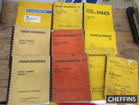 Track-Marshall, a qty of diesel crawler instructions and parts lists (10)