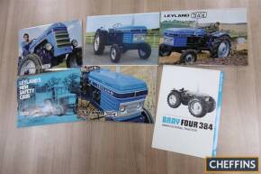 Leyland, qty of agricultural tractor brochures, leaflets and posters etc to inc' Bray Four 384, 1979-1980 (6)