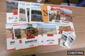 Qty of cultivation equipment range brochures, leaflets to inc' Lemken, Gregoire Besson etc (16)