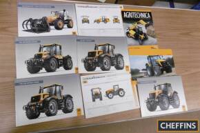 JCB, qty of agricultural tractor and loader range brochures etc to inc' 8250 Fastrac etc (9)