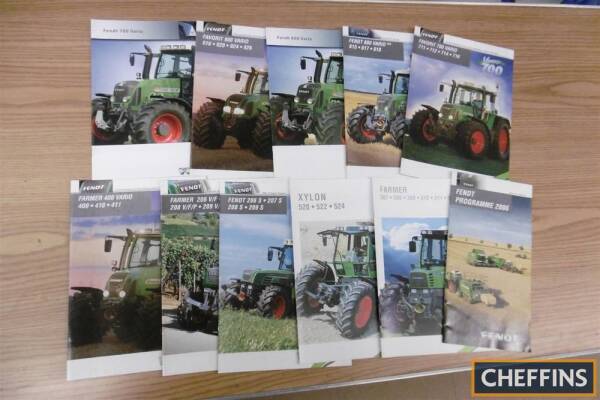 Fendt, qty of agricultural tractor range brochures etc to inc' 900 series (11)