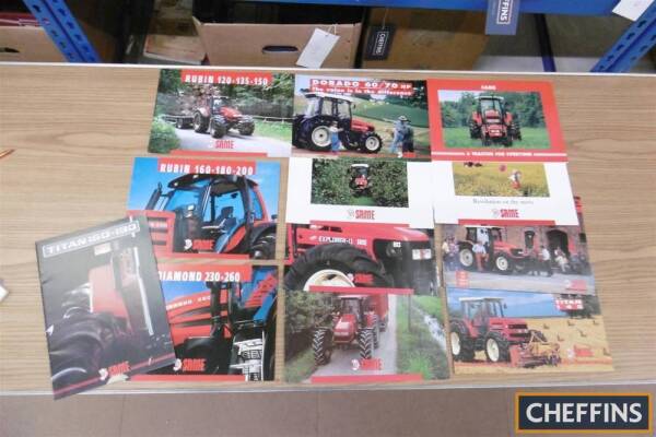 Same, qty of agricultural tractor range brochures etc (12)