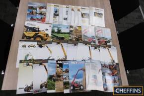 Qty of telescopic loader leaflets, range brochures etc inc' Manitou, Kramer etc (27)