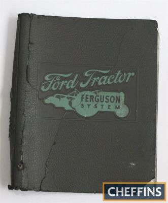 Ford 9N tractor instruction book inc' plough, cultivator and accessory brochures