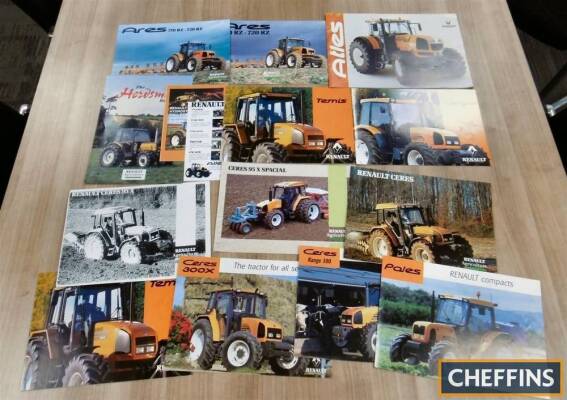 Renault, qty of agricultural tractor brochures and leaflets etc to inc' Ceres etc (15)