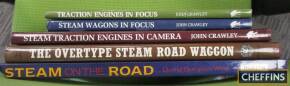Road steam engines, 5 volumes by John Crawley, Burgess-Wise and Kelly