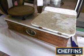 Marble topped shop counter scales