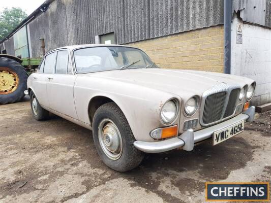 c1973 2800cc Daimler Sovereign Automatic Reg. No. VWC 465L (Expired) Chassis No. 1T3640BW A time warp machine that was last on the road in 1982, in dry storage ever since it has only just surfaced following the owners death. With just 18,188 miles from ne