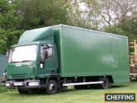 2005 Ford Iveco Euro Cargo 75EA Removals Lorry Reg. No. NX55 EOO Chassis No. ZCFA75CO202461860 The 7.5t lorry has been last used in February of this year after several trips to Spain, the vendor reports that it is a low mileage example with a clean cab. T