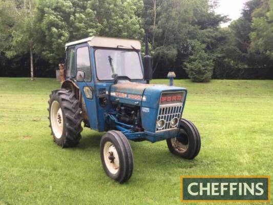 FORD 3000 3cylinder diesel TRACTOR Fitted with a cab and appearing in ex-farm condition