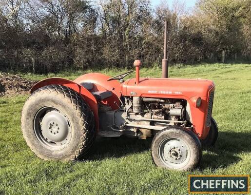 1964 MASSEY FERGUSON 35X 3cylinder diesel TRACTOR Reg. No. AEW 500B3 Fitted with grass tyres, this tractor is showing just 2,101 hours. V5 available