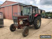 1980 INTERNATIONAL 684 4cylinder diesel TRACTOR Reg. No. ECT 601V Serial No. 5658 Fitted with Torque Amplifier, 540 PTO and showing 3,856.5 hours. Vendor reports an electrical fault with the fan on the heater control. V5 available