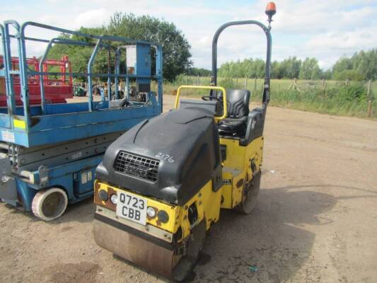 2011 Bomag BW80-5 Twin Drum Vib Roller Low hrs