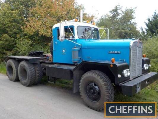 1964 Kenworth L924 RH 6x4 tractor unit Reg. No. BKU 94B Serial No. 82533 A right hand drive example that is stated to run and drive well with good tyres and a clean and tidy interior. Fitted with a Cummins diesel engine and registered as a historic vehicl