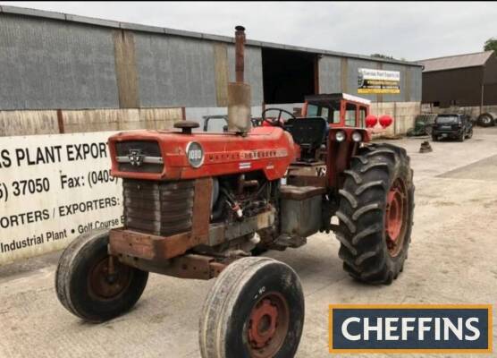 1970 MASSEY FERGUSON 1080 TRACTORStated to be in good working order and still bearing it's original paint, this 1080 is fitted with 3pt hitch, drawbar and PTO