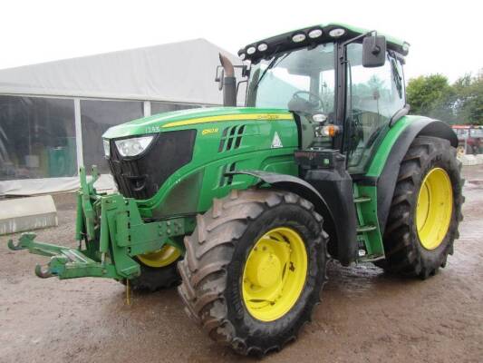 2013 John Deere 6150R Tractor c/w Auto Quad, 40k, 650 tyres