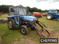 1978 LEYLAND 245 diesel TRACTOR Reg. No. MDN 859T Serial No. 224526 Fitted with a demountable front loader and showing 3,286 hours