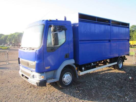 Daf 150 16ft Parkhouse Pro c/w Aluminium Gate, Internal Gate and Ramp & V5. Blue Mileage: 189918 MOT till June.18 Reg. No. HX04 YUH