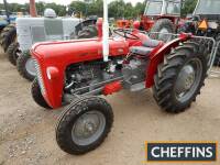 1960 MASSEY FERGUSON 35 3cylinder diesel TRACTOR Reg. No. VCJ 522 (expired) Serial No. SNM175103 Standing on 12.4x28 rear and 6.00x16 front wheels and tyres, this tractor has been fitted with new injectors, reconditioned pump, new full clutch pack, new wh