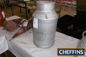 Aluminium milk churn