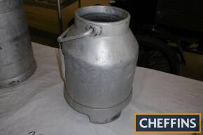 Aluminium milk bucket