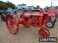1936 McCORMICK FARMALL F12 4cylinder petrol/paraffin TRACTORReg. No. 490 XUASerial No. FS49006Finished in red and sitting on steel wheels with V5 available 