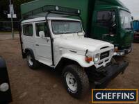 1977 Toyota Landcruiser SWB Jeep Reg. No. (Irish plates) Chassis No. 251716 Finished in grey and stated by the vendor to be in good running order with a clean chassis. Estimate £8,500 - £9,000