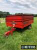 Massey Ferguson 700 single axle steel dropside tipping trailer with hay racks and extension sides