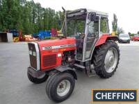 1996 MASSEY FERGUSON 390 diesel TRACTOR Reg. No. N384 XCT Serial No. 5008E03474 Fitted with 18 Speedshift, front mudguards, HiLine+ cab, rear linkage, PUH and toplink, showing 3,517 hours