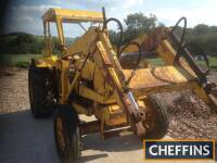 c1967 FORD 4000 pre-Force 3cylinder diesel TRACTOR Fitted with a front loader on 14.9-24 rear and 7.50-16 front wheels and tyres