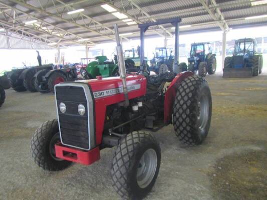 Massey FERGUSON 230 3cylinder diesel 2wd TRACTOR This machine is stated to be in good working order and has been used on a golf course for occasional light work for many years. Just 4,934 hrs recorded on the clock but are unwarranted. The wheels are fitte