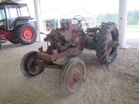 NUFFIELD M4 4cylinder petrol/paraffin TRACTOR Serial No. NT1196 A barn find having been dormant for some 35 years. The vendor reports the mudguards, bonnet and nose are present but not fitted. An early serial number.