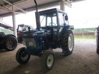 1985 FORD 5610 diesel 2WD TRACTORReg. No. B28 ARNFitted with an AP cab, the vendor states that this Ford has been repainted and shows 7,486 hours. Fitted with 13.6x38 rear and 750x16 front tyres. No documentation supplied but on line checks reveal that a 