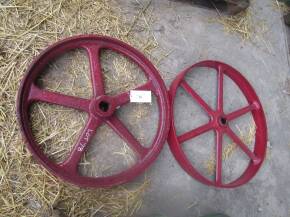 30ins dia flywheel and pulley