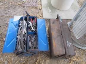Tool boxes with tools (2)